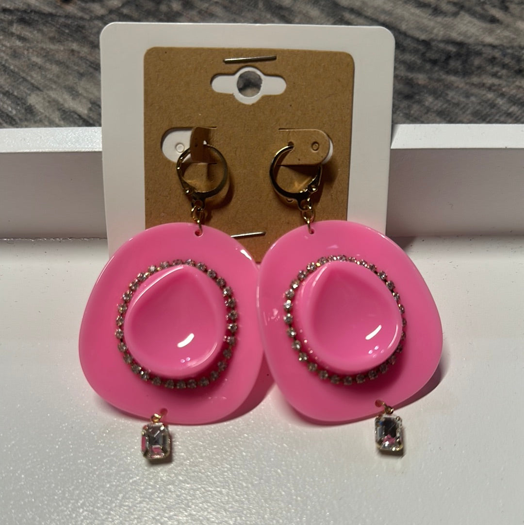 Hat Bling Earrings