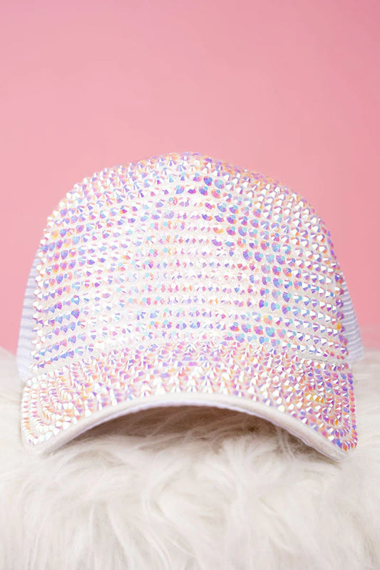 The Showstopper White Mesh Cap